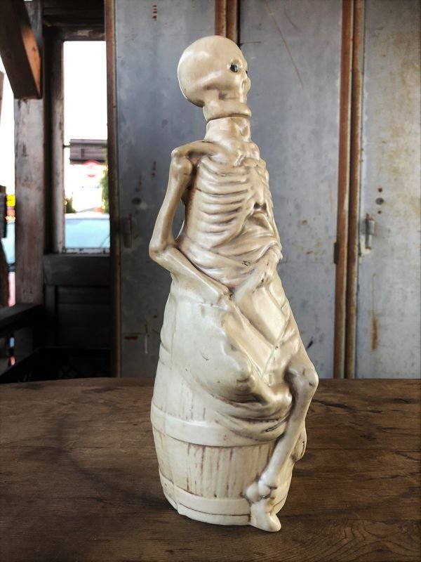 画像3: Vintage Skull Porcelain Decanter Bottle (B760)