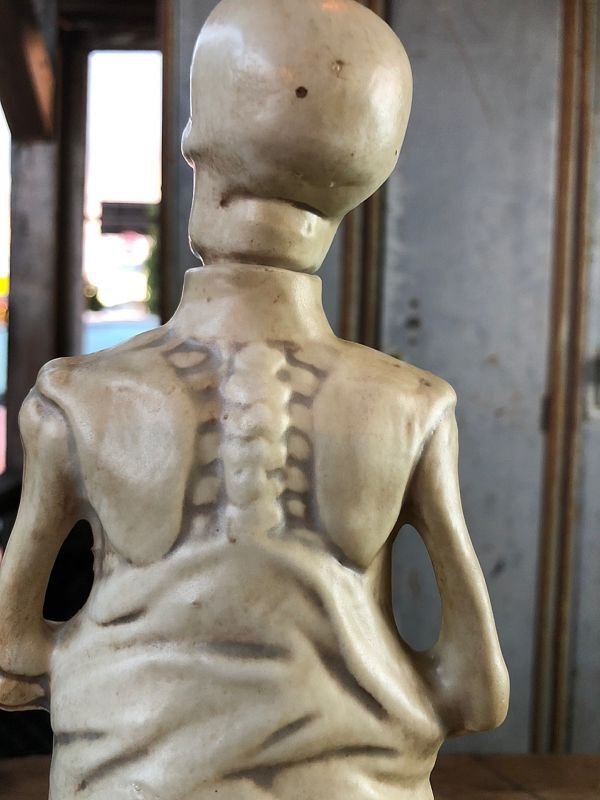 画像13: Vintage Skull Porcelain Decanter Bottle (B760)