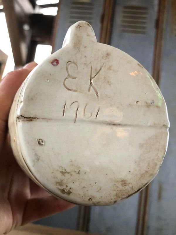 画像8: Vintage Skull Porcelain Decanter Bottle (B760)