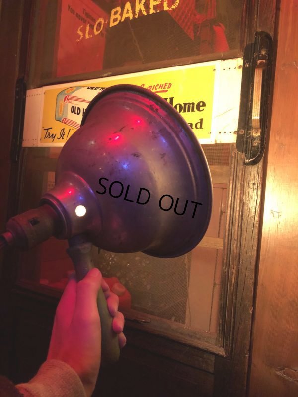 画像2: Vintage Industrial Aluminum Wood Handle Spot Light (B760)