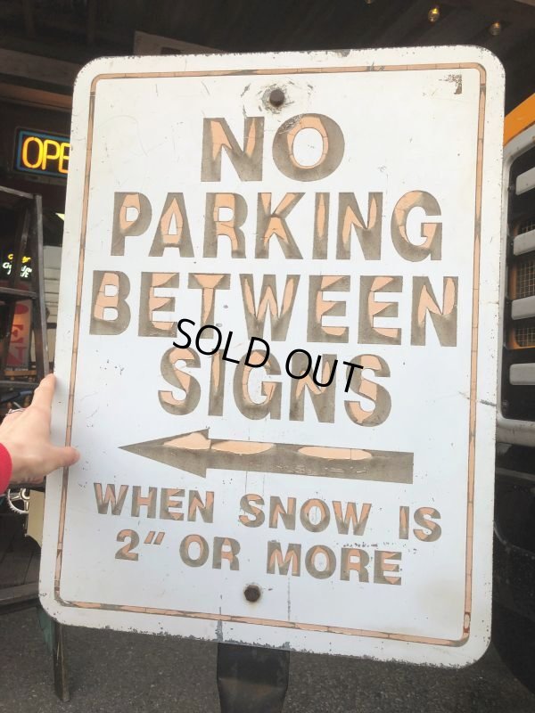 画像11: Vintage U.S.A Original NO PARKING Stand Sign (B761) 