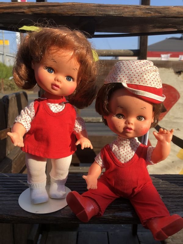 画像1: Vintage Kellogg's Raisin Bran Cereal The Toddler Twins HONEY & SUNNY Dolls (B762)