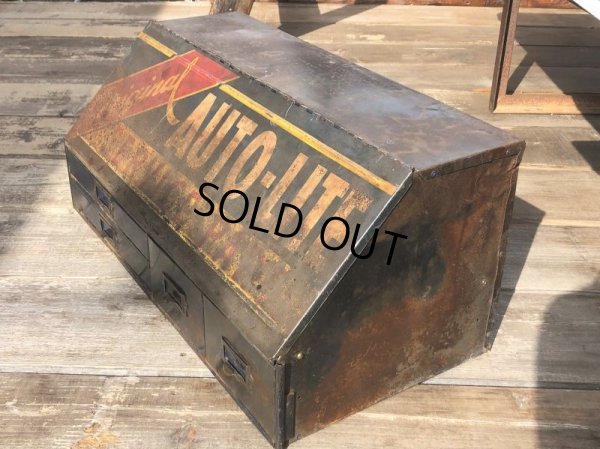 画像9: 50s Vintage Auto-Lite Dealership Service Display Cabinet (B767) 