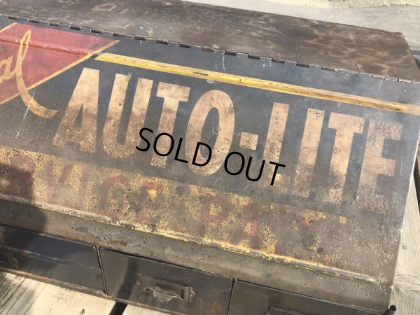 画像11: 50s Vintage Auto-Lite Dealership Service Display Cabinet (B767) 