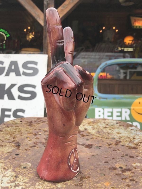 画像4: Vintage PEACE HAND Statue (B769) 