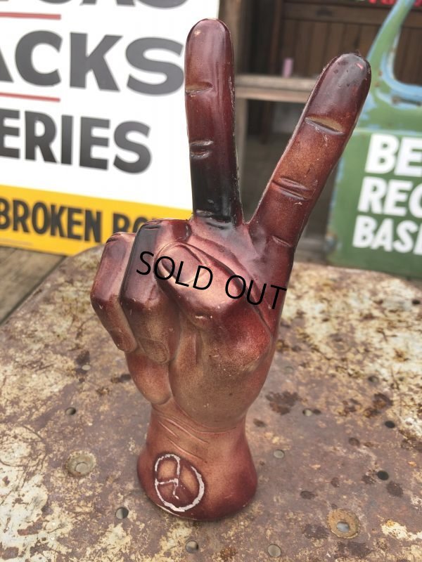 画像5: Vintage PEACE HAND Statue (B769) 