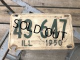 50s Vintage American License Number Plate 1950 43 647 (B800) 