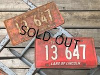60s Vintage American License Number Plate 1961 13 647 (B814) 