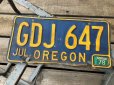 画像1: Vintage American License Number Plate GDJ 647 (B780)  (1)
