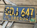 Vintage American License Number Plate GDJ 647 (B780) 