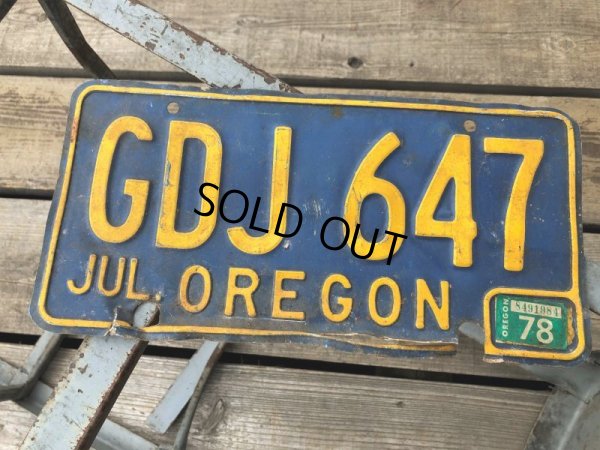 画像1: Vintage American License Number Plate GDJ 647 (B780) 