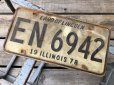 画像1: 70s Vintage American License Number Plate EN 6942 (B783)  (1)