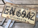 70s Vintage American License Number Plate EN 6942 (B783) 