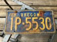 画像1: 60s Vintage American License Number Plate 1P 5530 (B787)  (1)