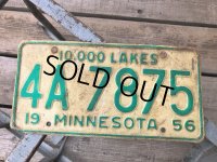 50s Vintage American License Number Plate 4A 7875 (B812) 