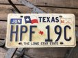 画像1: 90s Vintage American License Number Plate HPF 19C (B797)  (1)