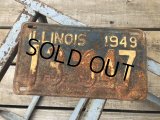40s Vintage American License Number Plate 1949 13 647 (B801) 