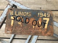 40s Vintage American License Number Plate 1949 13 647 (B801) 