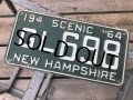 60s Vintage American License Number Plate GL 698 (B785) 