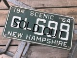 60s Vintage American License Number Plate GL 698 (B785) 