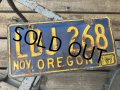 60s Vintage American License Number Plate LBJ 268 (B786) 