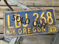 60s Vintage American License Number Plate LBJ 268 (B786) 