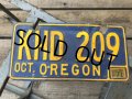 Vintage American License Number Plate KHD 209 (B775) 