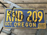 Vintage American License Number Plate KHD 209 (B775) 