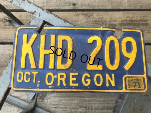 画像1: Vintage American License Number Plate KHD 209 (B775) 