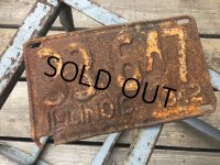 40s Vintage American License Number Plate 1942 33 647 (B802) 