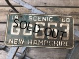 60s Vintage American License Number Plate GG 663 (B798) 