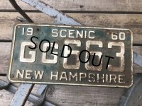 60s Vintage American License Number Plate GG 663 (B798) 