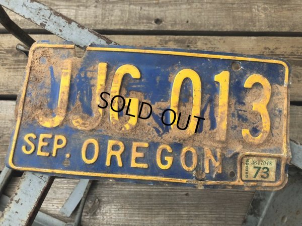 画像1: Vintage American License Number Plate JJG 013 (B777) 
