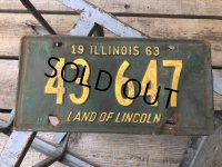60s Vintage American License Number Plate 1963 43 647 (B793) 