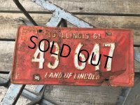 60s Vintage American License Number Plate 1961 43 647 (B791) 