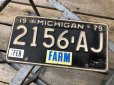 画像1: Vintage American License Number Plate 2156 AJ FARM (B782)  (1)