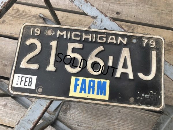 画像1: Vintage American License Number Plate 2156 AJ FARM (B782) 