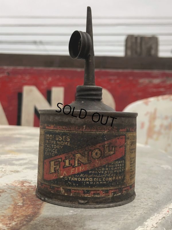 画像1: Antique Handy Oiler Lead Top Can FiNOL (B820)