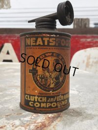Antique Handy Oiler Lead Top Can NEATSFOOT (B822)