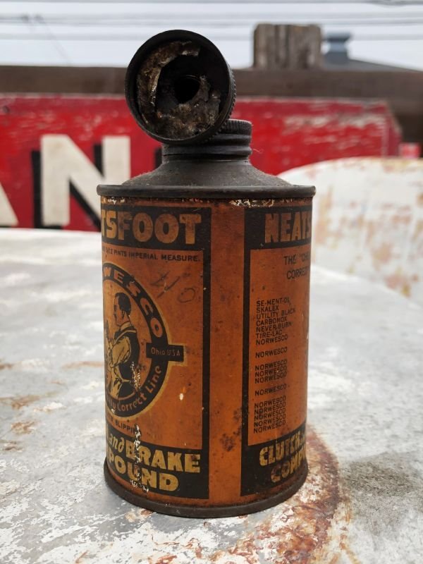 画像2: Antique Handy Oiler Lead Top Can NEATSFOOT (B822)