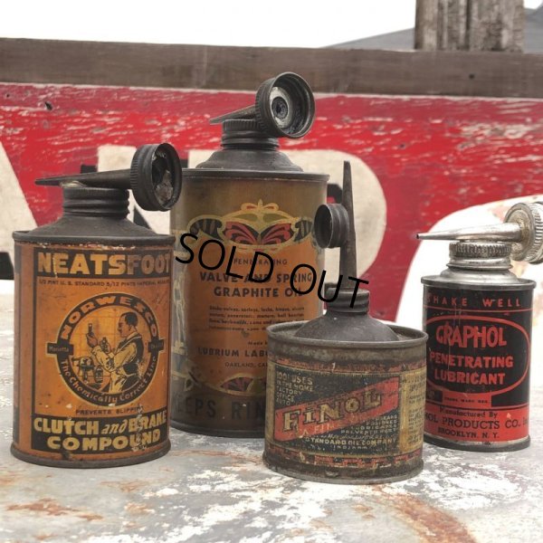 画像10: Antique Handy Oiler Lead Top Can NEATSFOOT (B822)