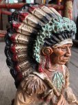 画像9: 70s Vintage Native American Indian Statue 24cm (B823)