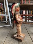 画像3: 70s Vintage Native American Indian Statue 40cm (B824)