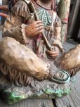 画像11: 70s Vintage Native American Indian Statue 24cm (B823)