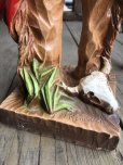 画像7: 70s Vintage Native American Indian Statue 40cm (B824)