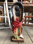 画像4: 70s Vintage Native American Indian Statue 40cm (B824)