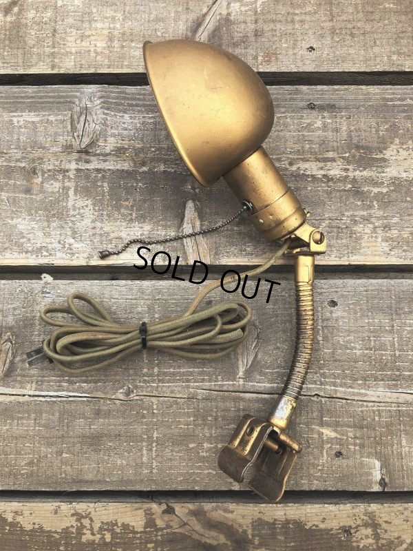 画像5: Vintage Industrial Gooseneck Clamp On Lamp (B826)