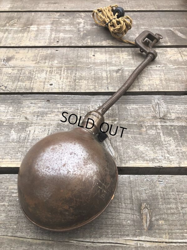 画像14: Vintage EAGLE Industrial Gooseneck Cast Iron Clamp On Lamp (B825)