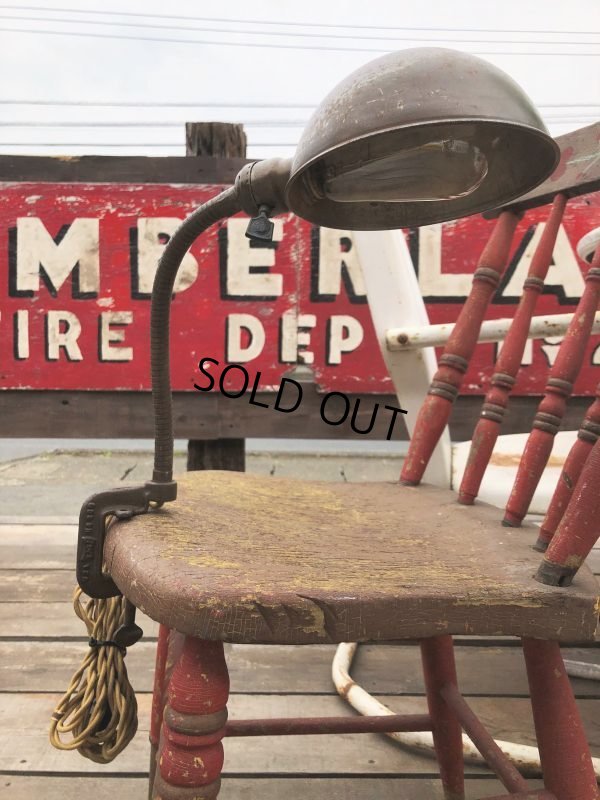 画像18: Vintage EAGLE Industrial Gooseneck Cast Iron Clamp On Lamp (B825)