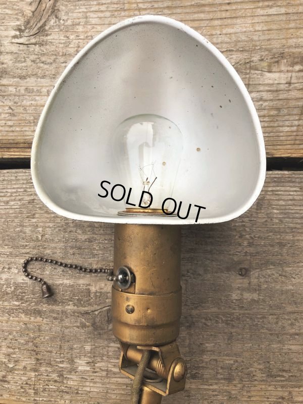 画像9: Vintage Industrial Gooseneck Clamp On Lamp (B826)